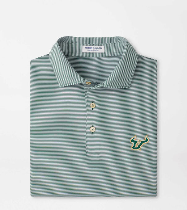 University of South Florida Jubilee Stripe Performance Polo
