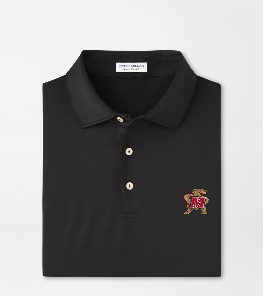 Maryland Terrapins Solid Performance Jersey Polo image number 1