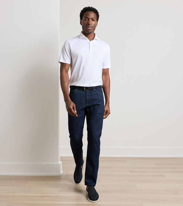 Vintage Washed Five-Pocket Denim