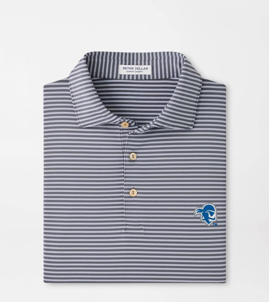 Seton Hall Tiebreaker Performance Jersey Stripe Polo