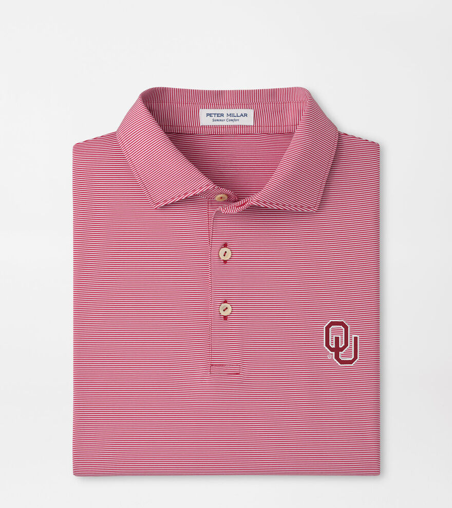 Oklahoma Jubilee Stripe Performance Polo