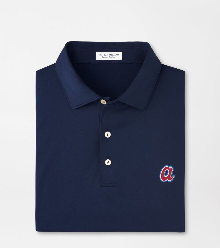 Cooperstown Atlanta Braves Solid Performance Jersey Polo
