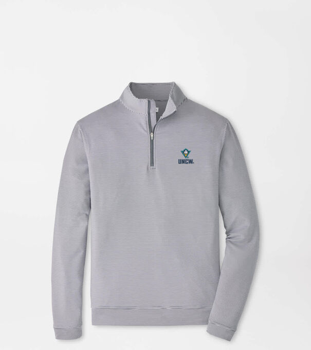 UNCW Perth Sugar Stripe Performance Quarter-Zip