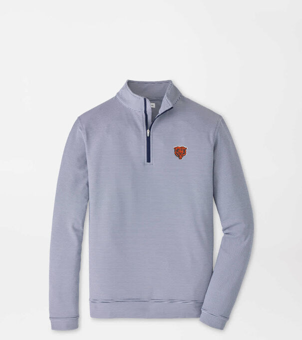 Chicago Bears Perth Sugar Stripe Performance Quarter-Zip