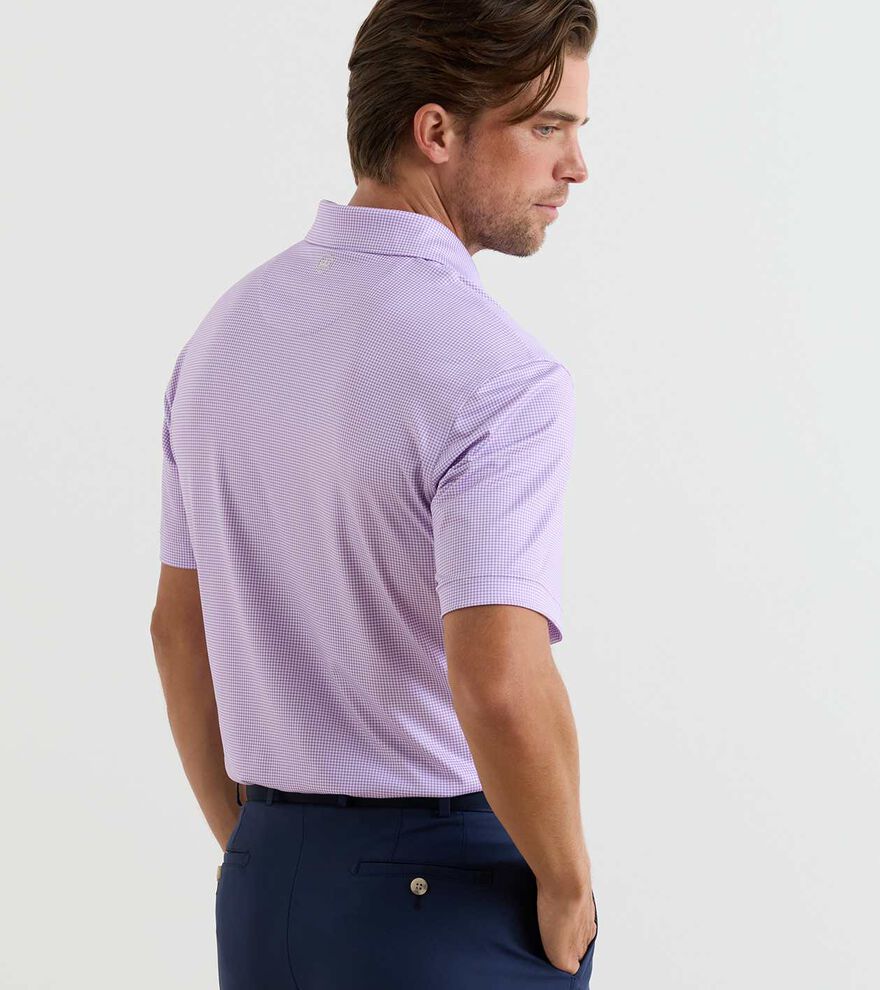 Gingham Performance Jersey Polo - Alternate Image 2