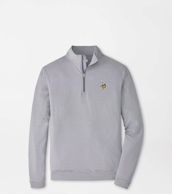 Minnesota Vikings Perth Sugar Stripe Performance Quarter-Zip