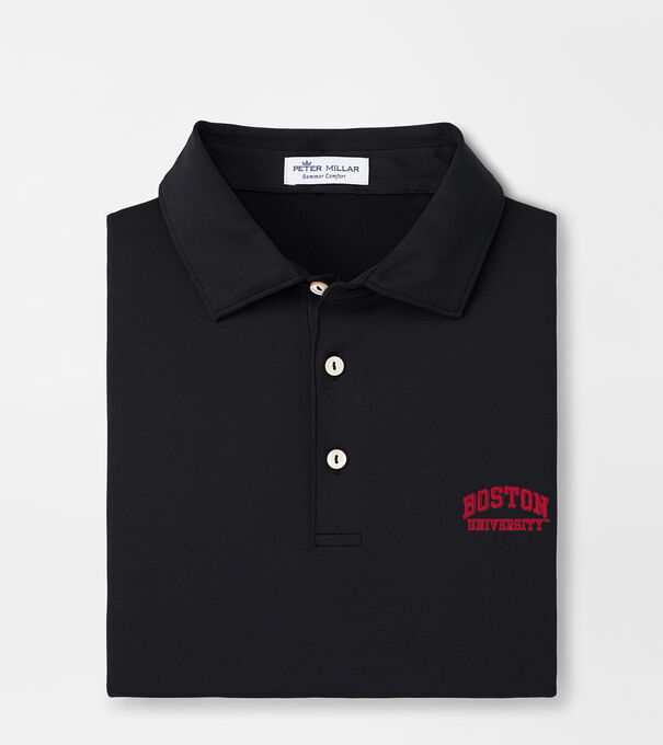 Boston University Solid Performance Jersey Polo