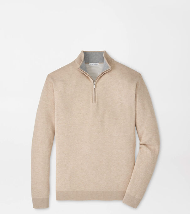 Coolspun Lite Cotton Quarter-Zip Sweater