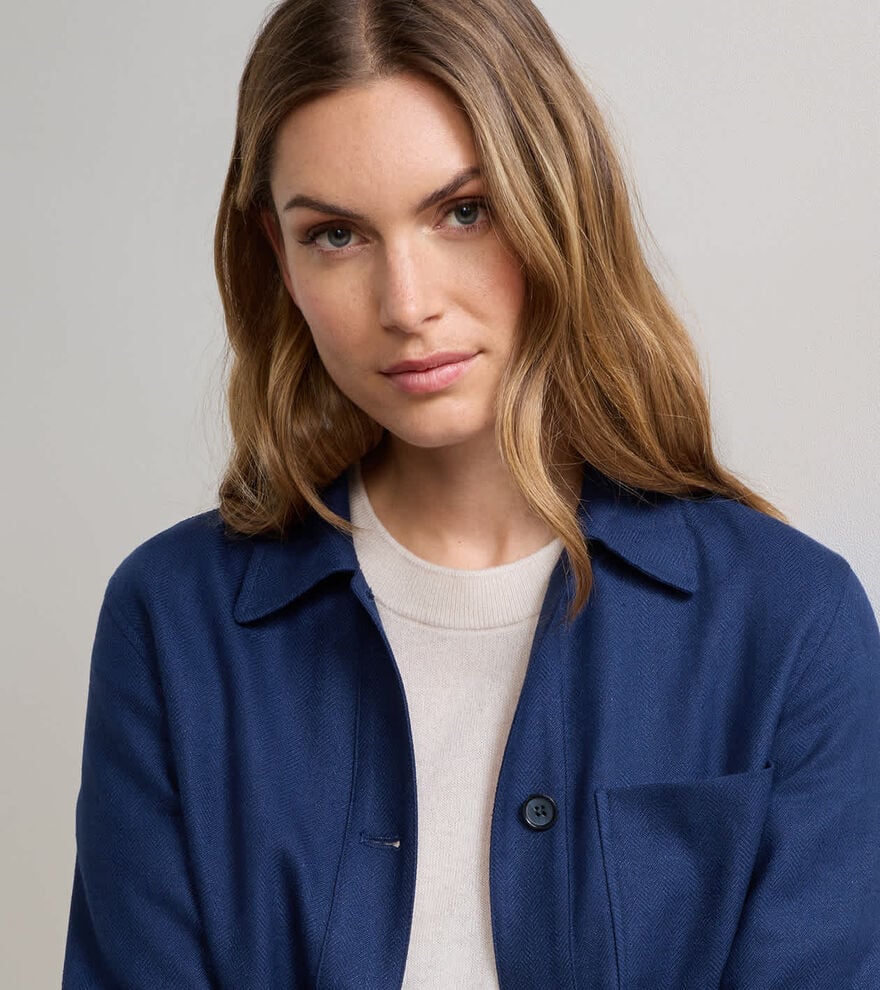 Annemaire Linen-Blend Chore Coat - Alternate Image 5