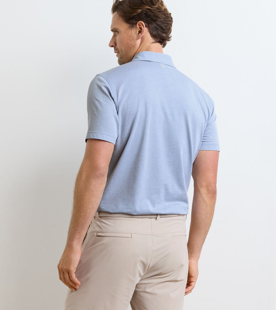 Albatross Diamond Cotton-Blend Piqu&eacute; Polo - Alternate Image 2