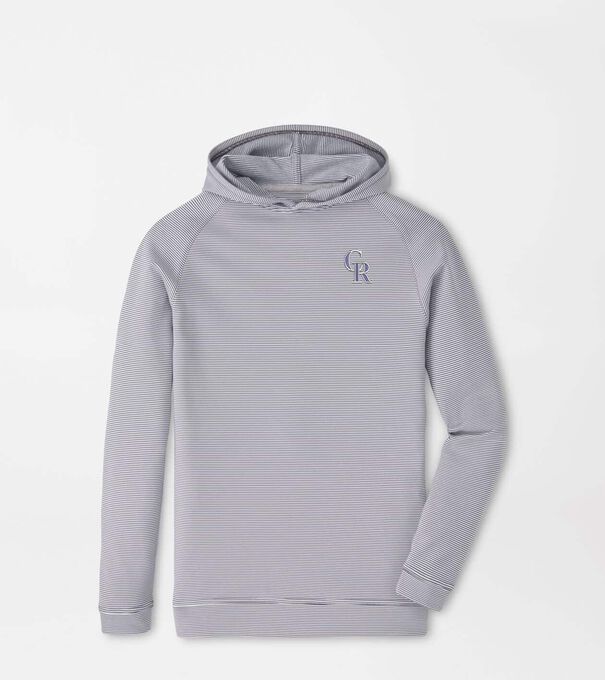 Colorado Rockies Pine Youth Sugar Stripe Performance Hoodie