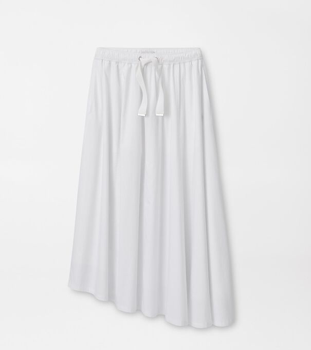 Sylvia Stretch Twill Midi Skirt