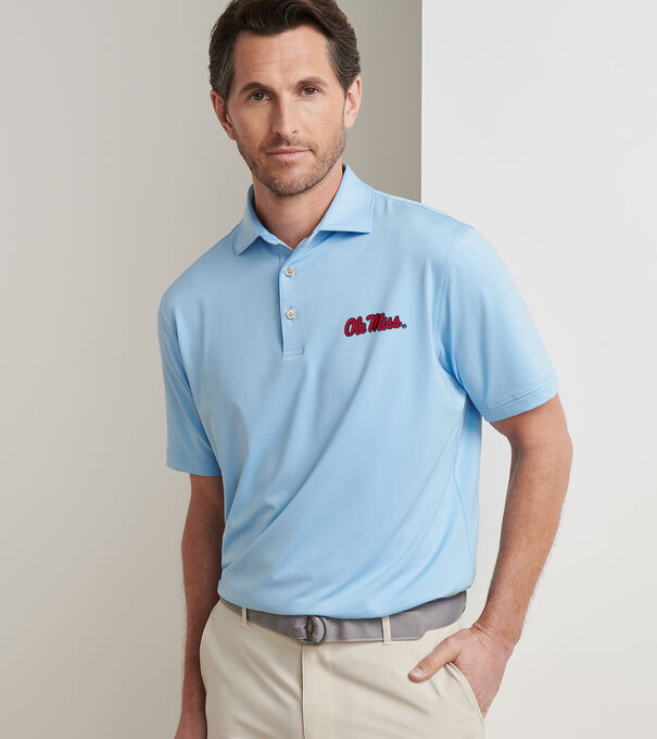 Ole Miss Solid Performance Jersey Polo