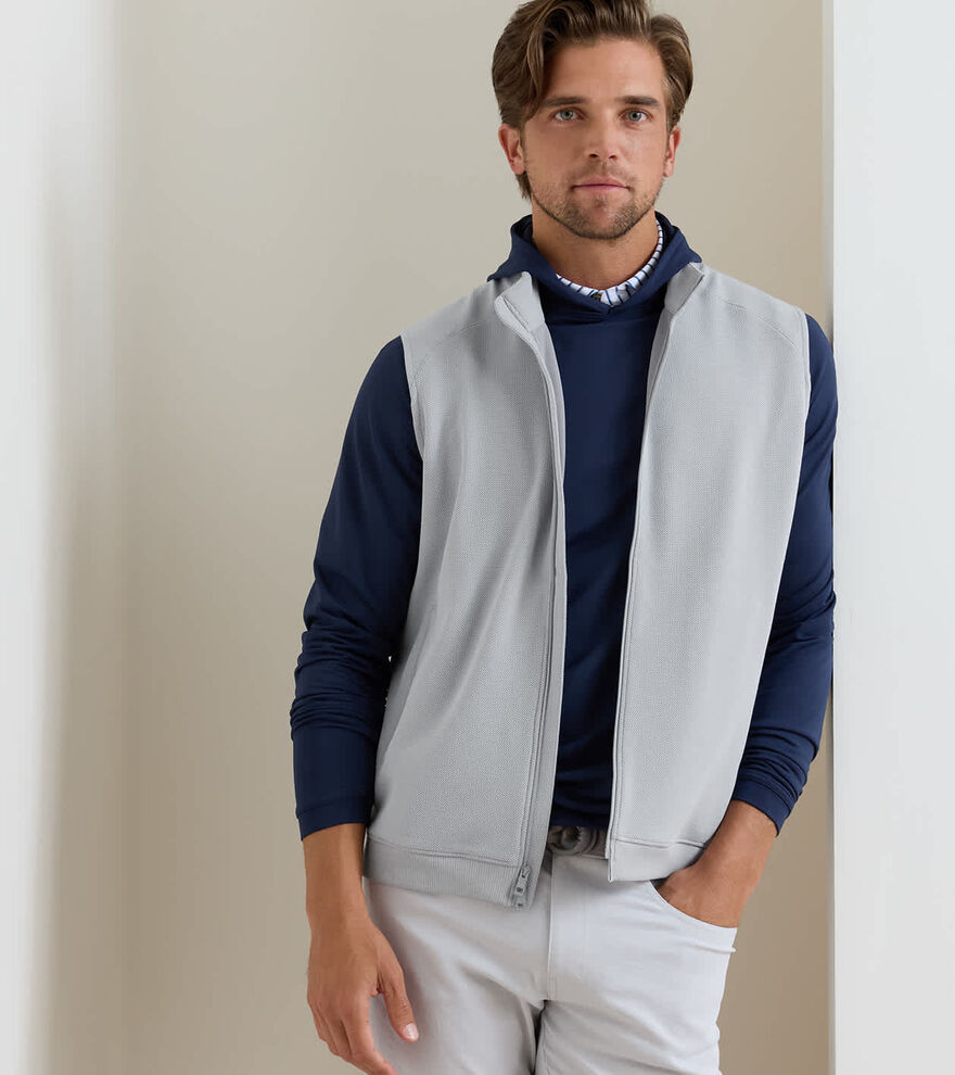 Cradle Piqu&eacute; Performance Full-Zip Vest image number 2
