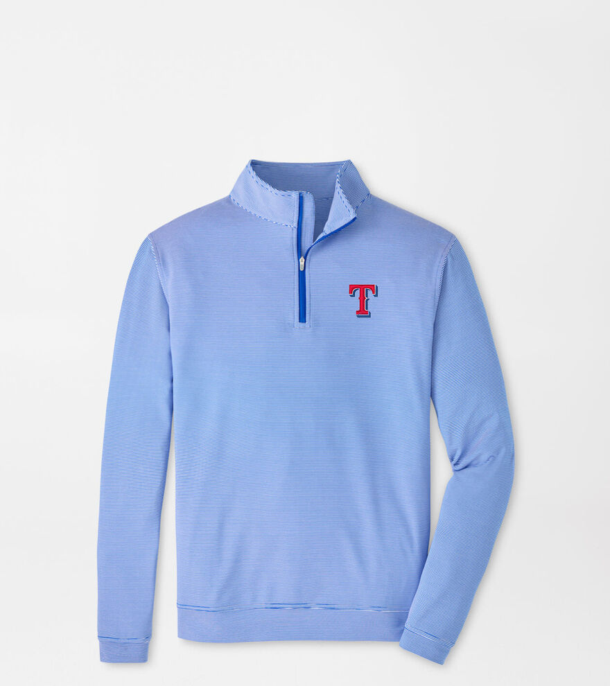 Texas Rangers Perth Sugar Stripe Performance Quarter-Zip image number 1