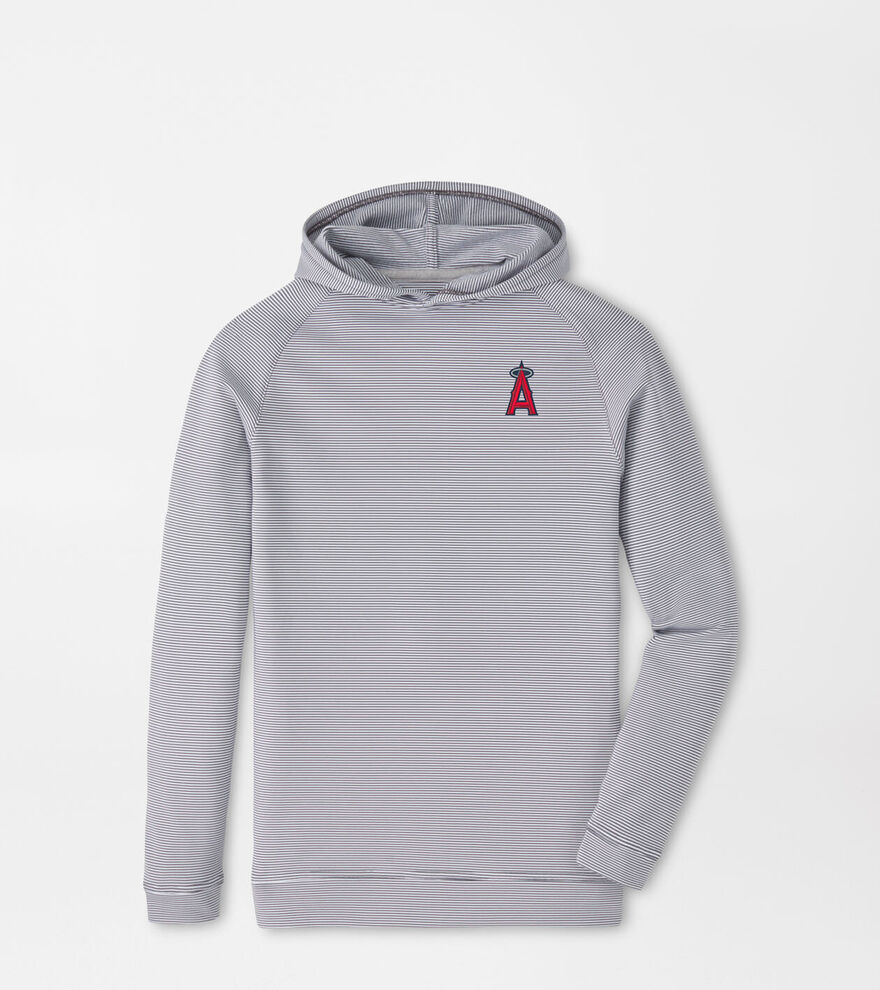 Los Angeles Angels Pine Youth Sugar Stripe Performance Hoodie image number 1