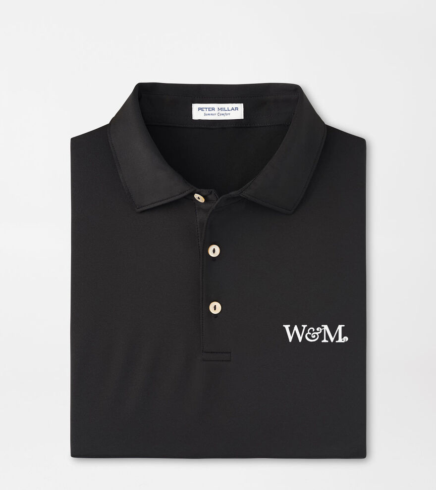 William & Mary Solid Performance Jersey Polo image number 1