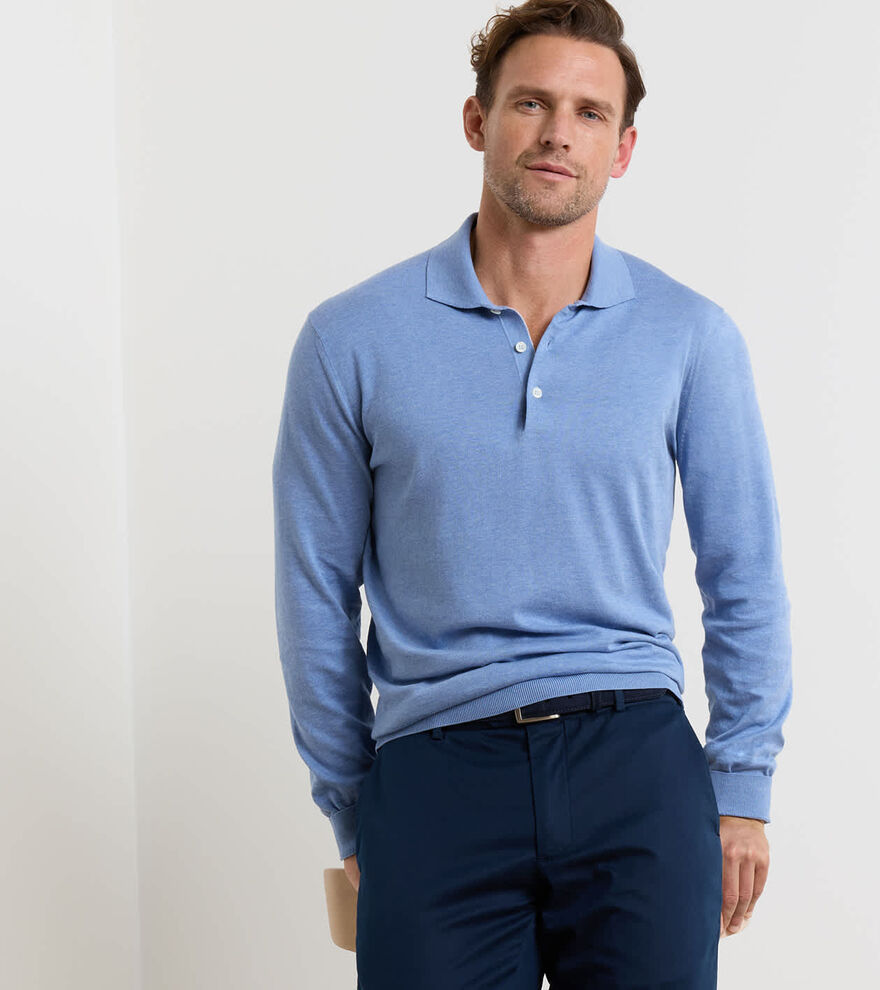 Mariner Sea Island Cotton Sweater Polo image number 2