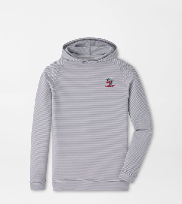 Liberty University Pine Youth Sugar Stripe Performance Hoodie