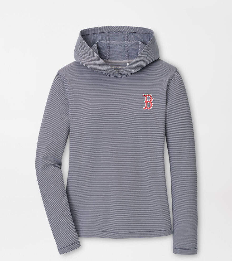 Boston Red Sox Women's Pine Sugar Stripe Performance Hoodie image number 1