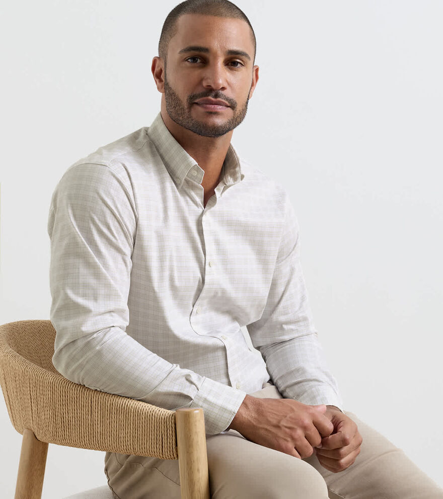 Douglas Crown Lite Cotton-Stretch Sport Shirt image number 2