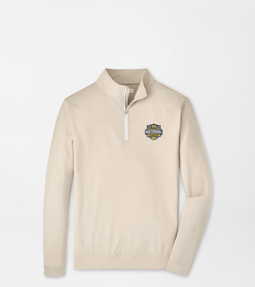 Michigan National Champion Perth M&eacute;lange Performance Quarter-Zip image number 1