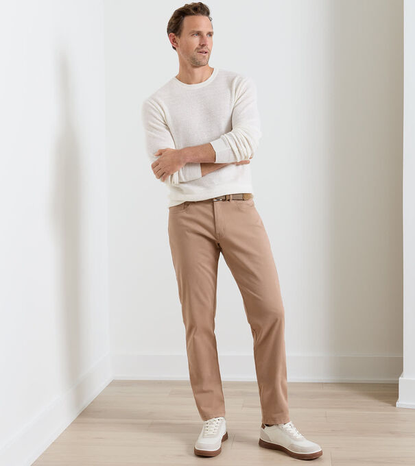 Signature Sateen Five-Pocket Pant - Alternate Image 1