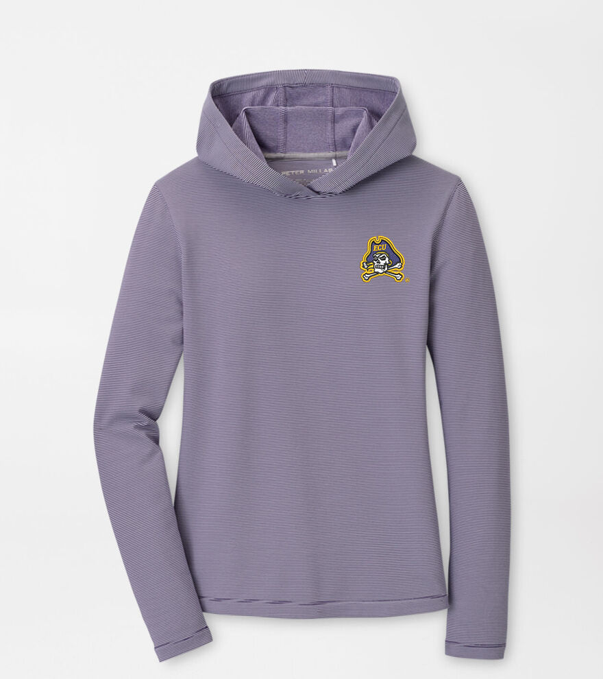 East Carolina University Women's Pine Sugar Stripe Performance Hoodie image number 1