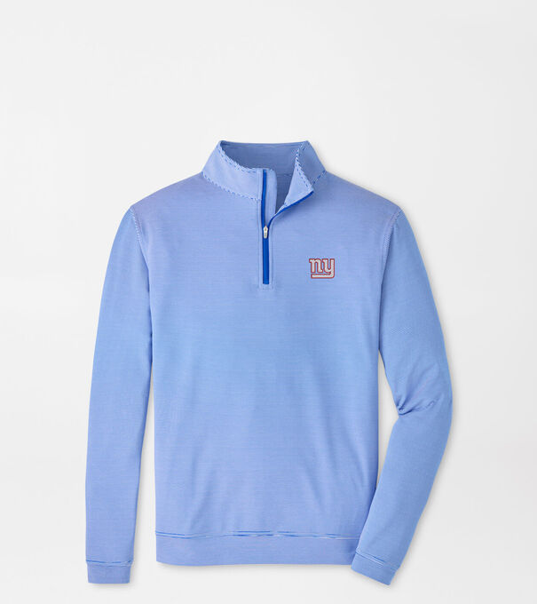 New York Giants Perth Sugar Stripe Performance Quarter-Zip