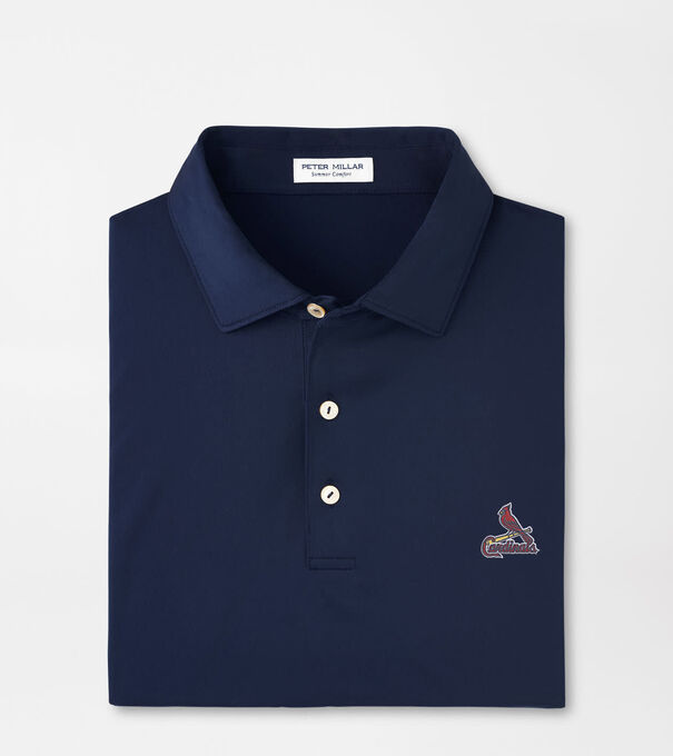 Cooperstown St. Louis Cardinals Solid Performance Jersey Polo