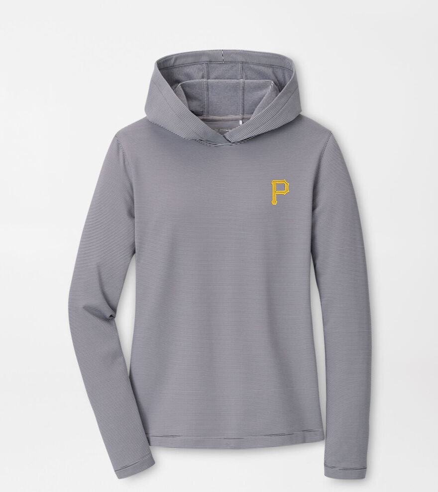 Pittsburgh Pirates Women's Pine Sugar Stripe Performance Hoodie image number 1