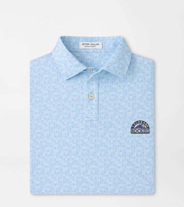 Cooperstown Colorado Rockies Bases Loaded Youth Performance Jersey Polo