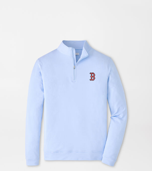 Boston Red Sox Perth Sugar Stripe Performance Quarter-Zip