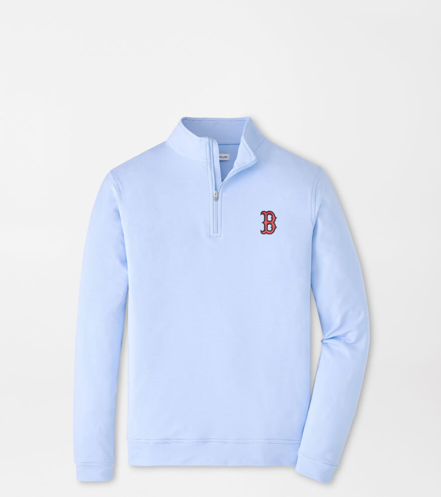 Boston Red Sox Perth Sugar Stripe Performance Quarter-Zip image number 1