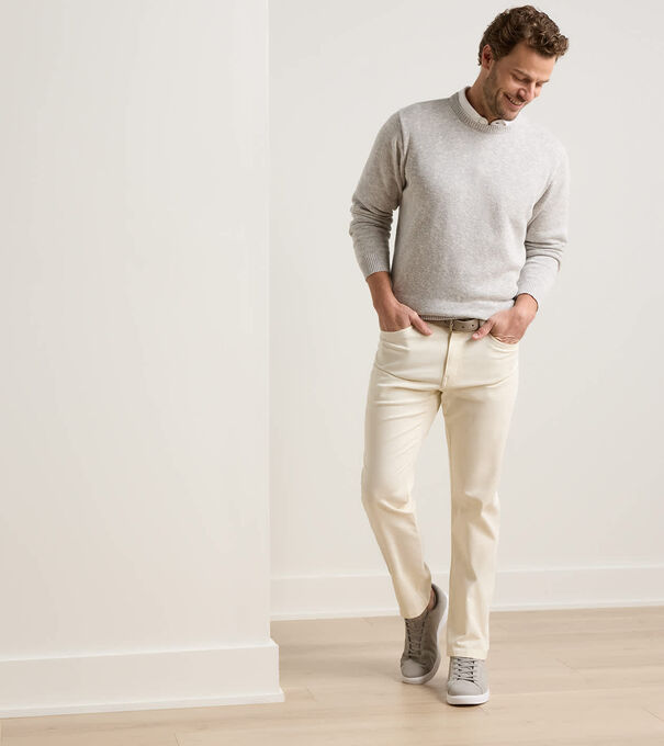 Signature Sateen Five-Pocket Pant - Alternate Image 1