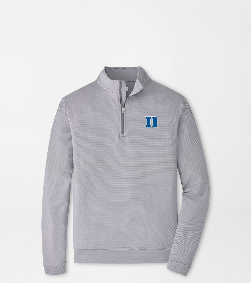 Duke University Perth Sugar Stripe Performance Quarter-Zip image number 1