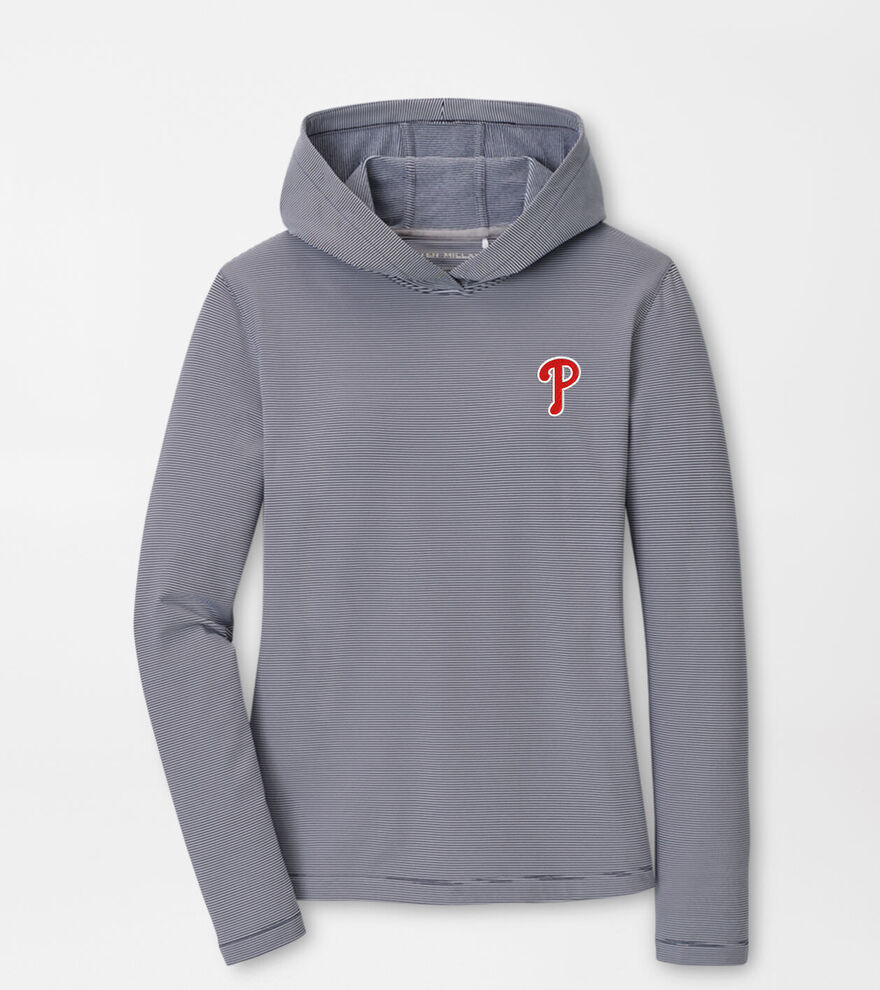 Philadelphia Phillies Women's Pine Sugar Stripe Performance Hoodie image number 1
