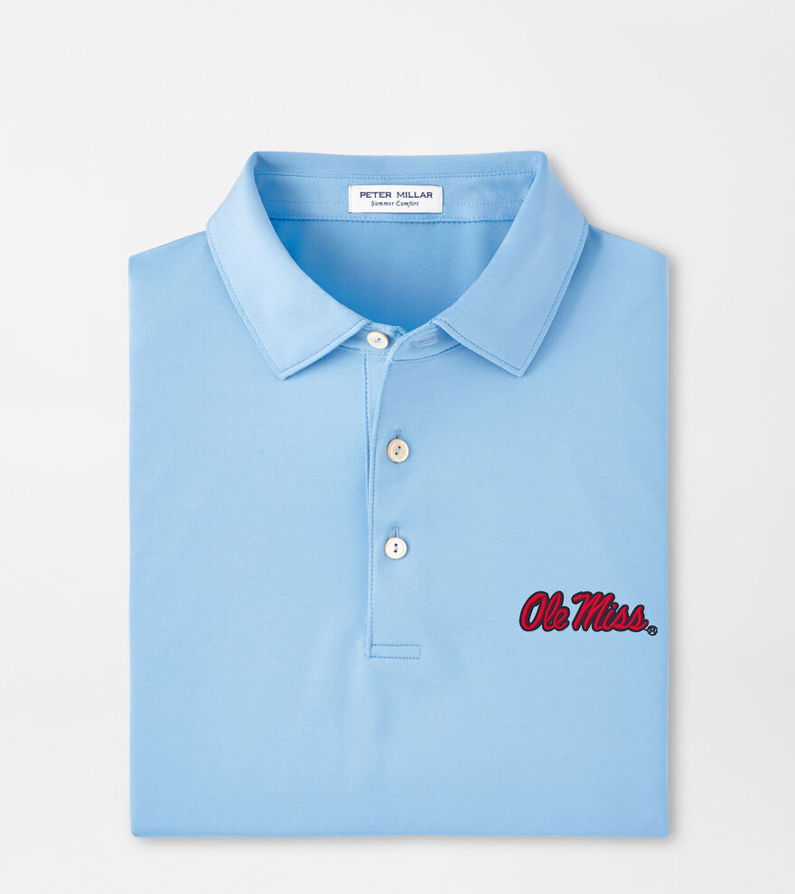 Ole Miss Solid Performance Jersey Polo image number 2