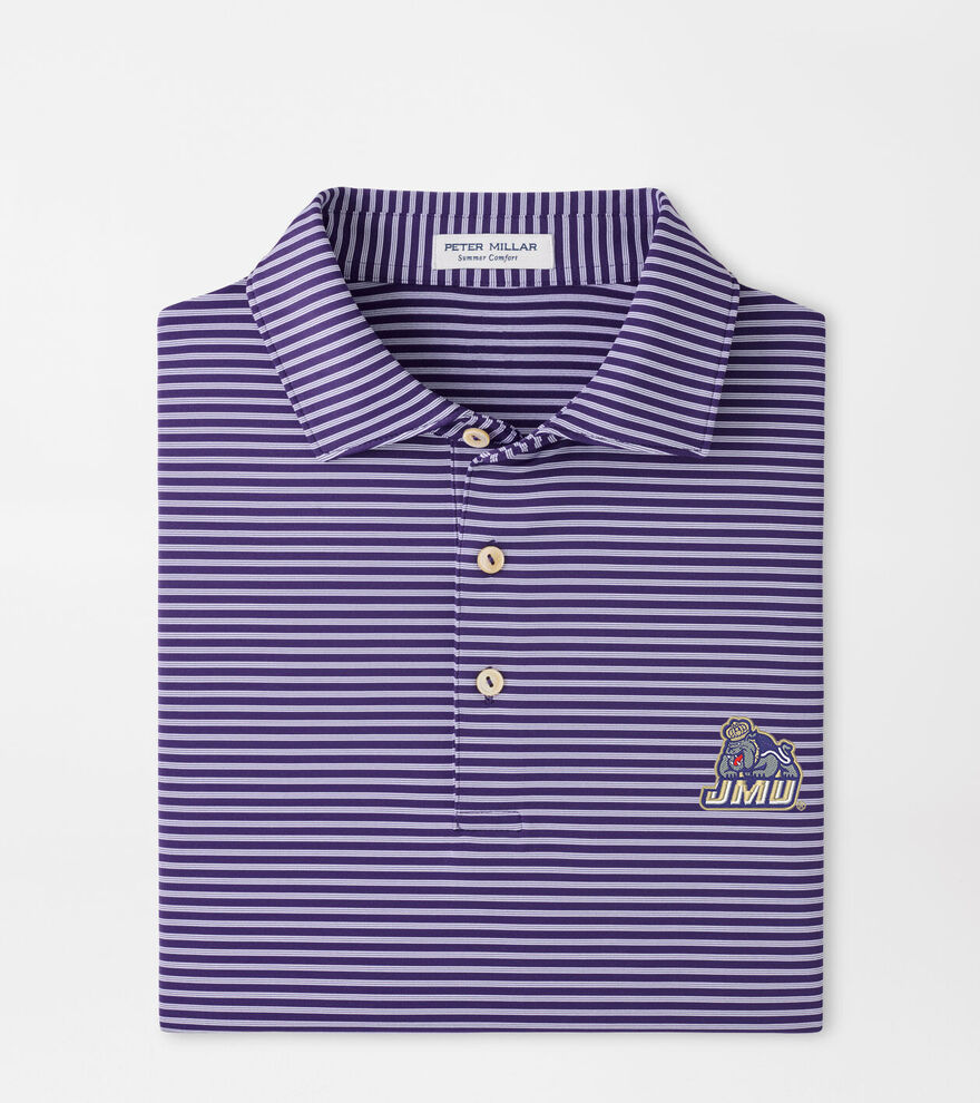James Madison University Tiebreaker Performance Jersey Stripe Polo image number 1
