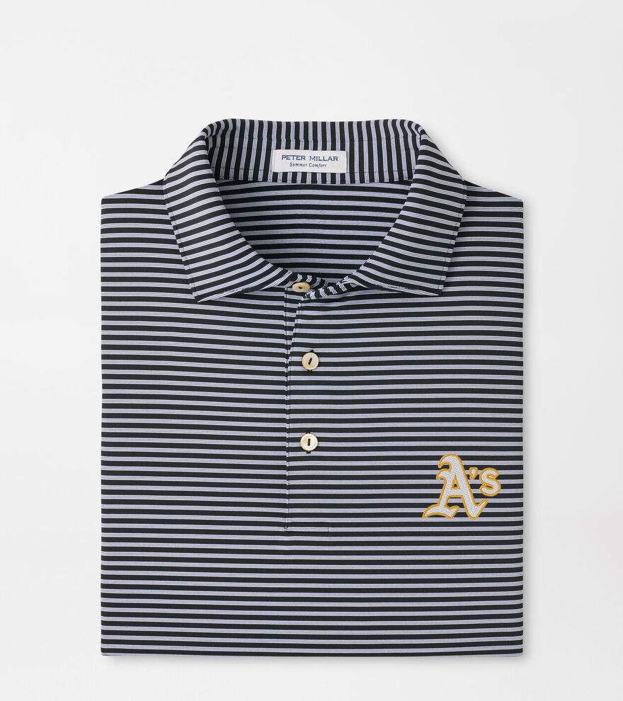 Athletics Tiebreaker Performance Jersey Stripe Polo image number 1