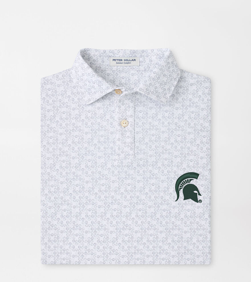 Michigan State Spartans Bases Loaded Youth Performance Jersey Polo image number 1