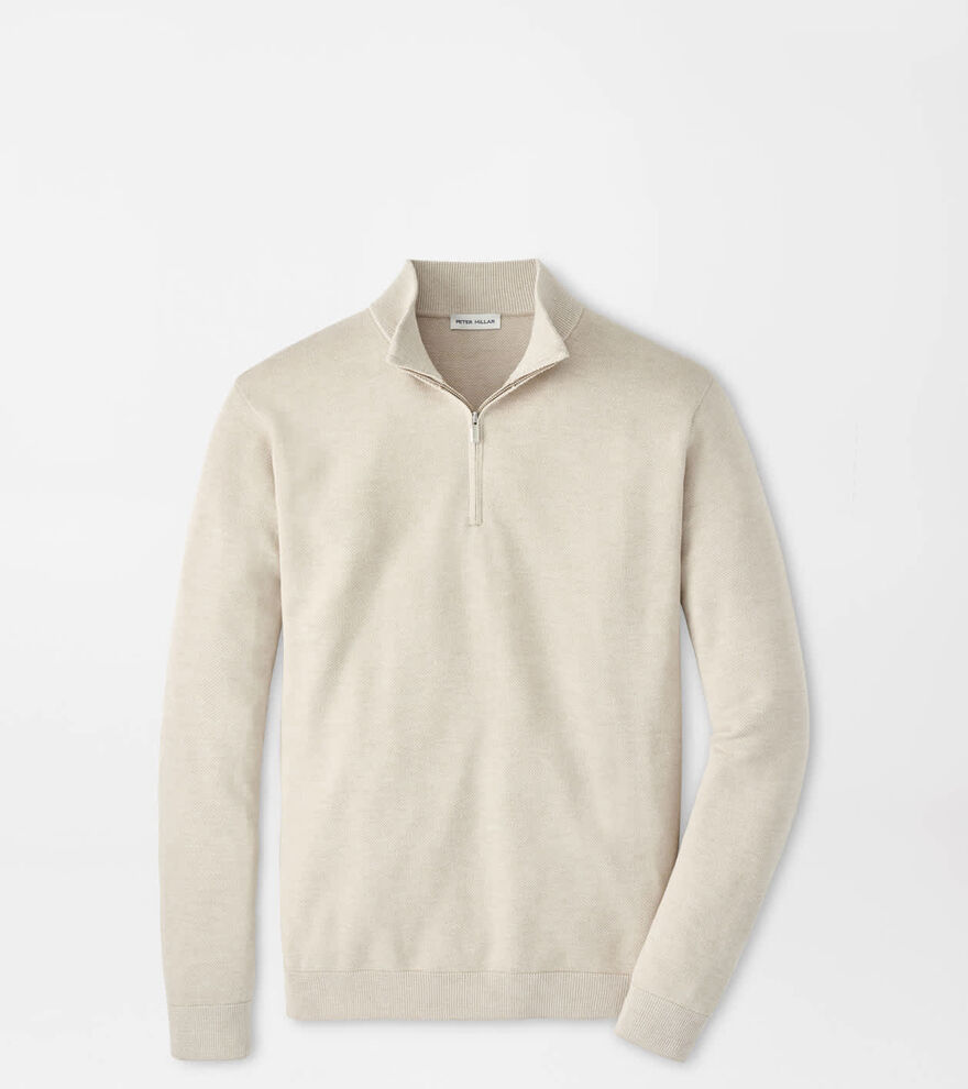 Coolspun Lite Birdseye Quarter Zip Sweater image number 1