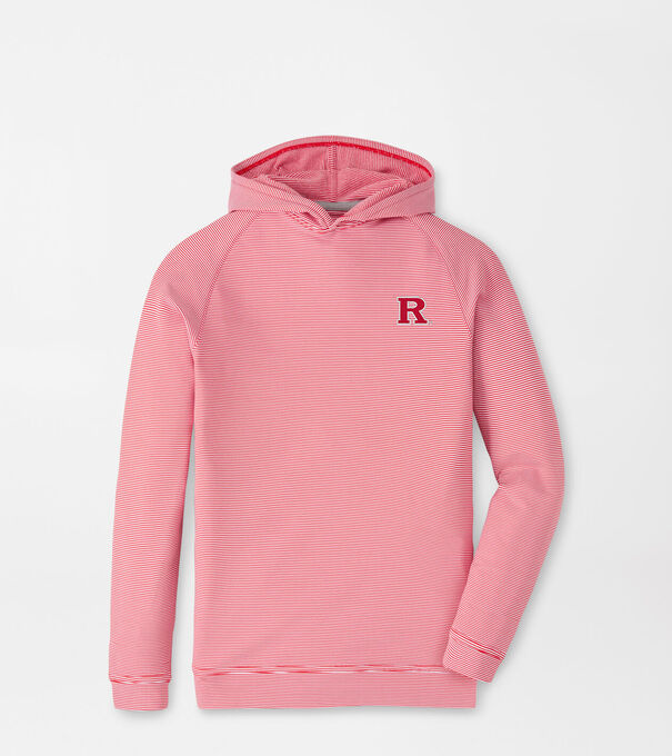 Rutgers Pine Youth Sugar Stripe Performance Hoodie