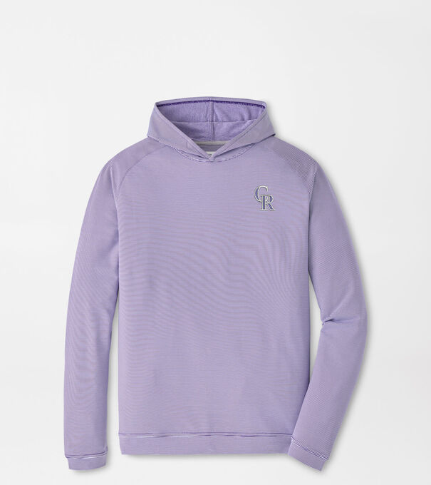 Colorado Rockies Pine Sugar Stripe Performance Hoodie