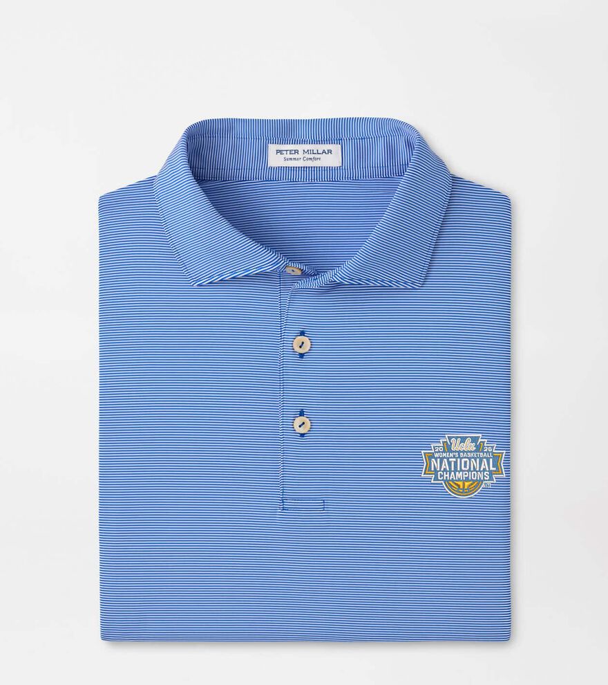 UCLA Women's National Champion Jubilee Stripe Performance Polo image number 1