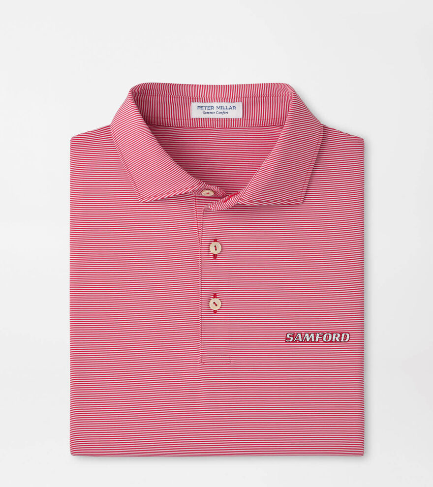 Samford Jubilee Stripe Performance Polo