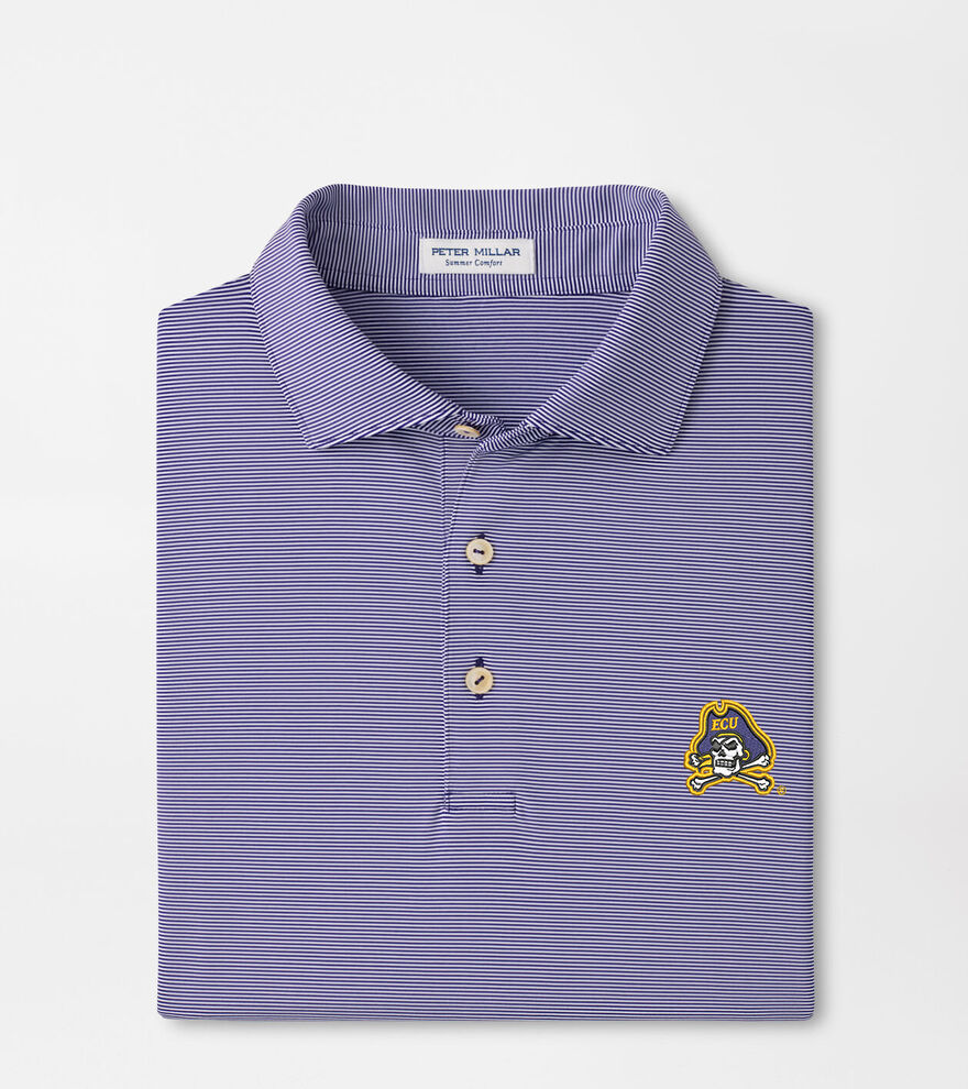East Carolina University Jubilee Stripe Performance Polo image number 1