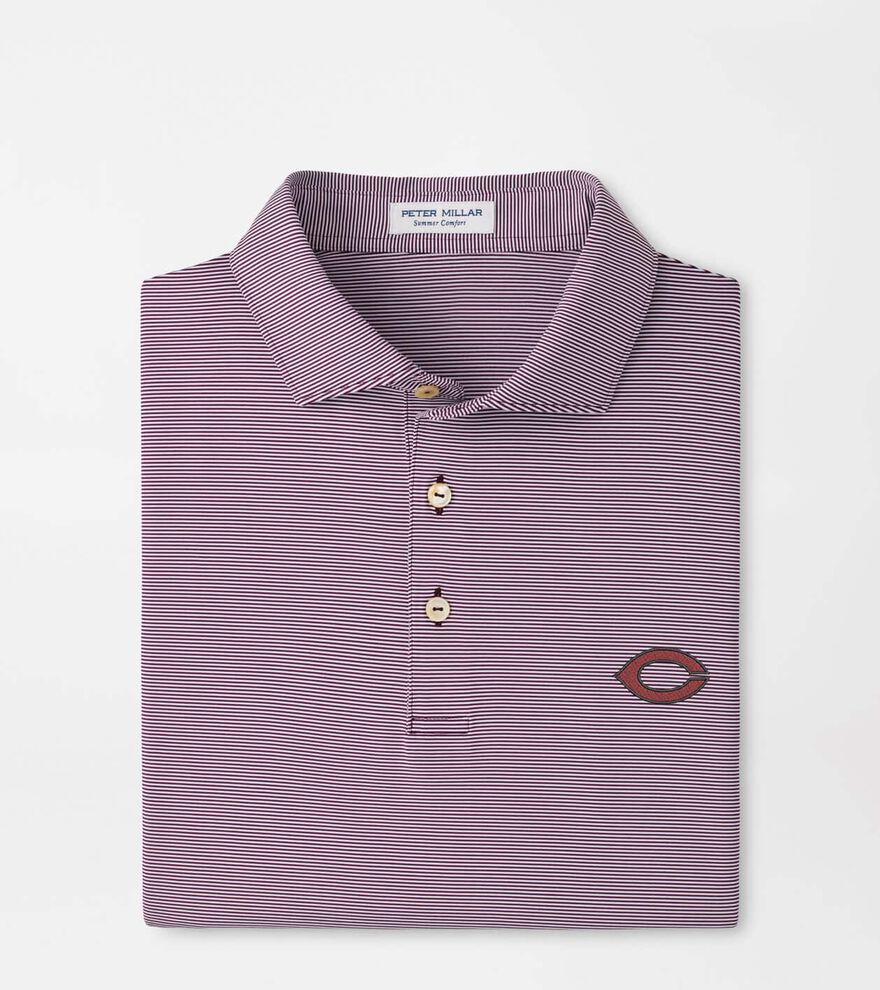 University of Chicago Jubilee Stripe Performance Polo
