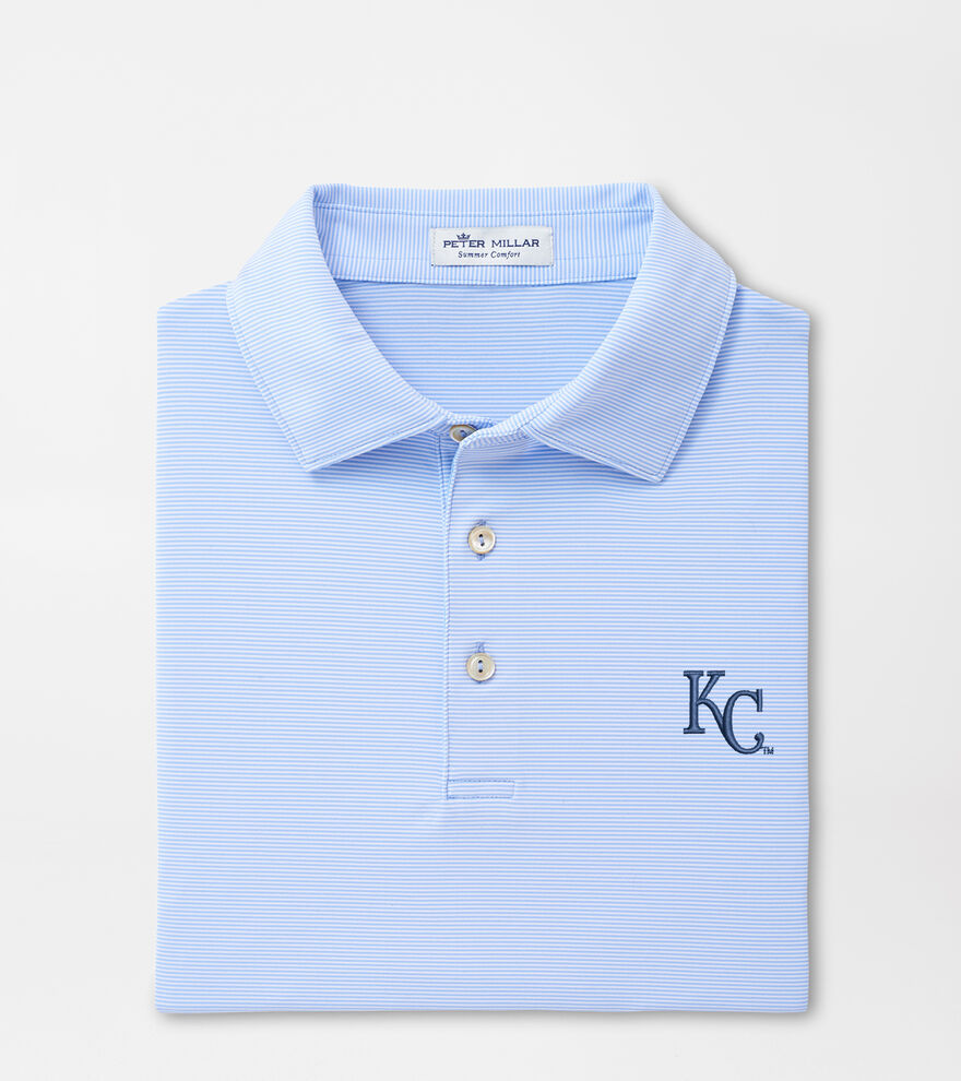 Kansas City Royals Jubilee Stripe Performance Polo image number 1