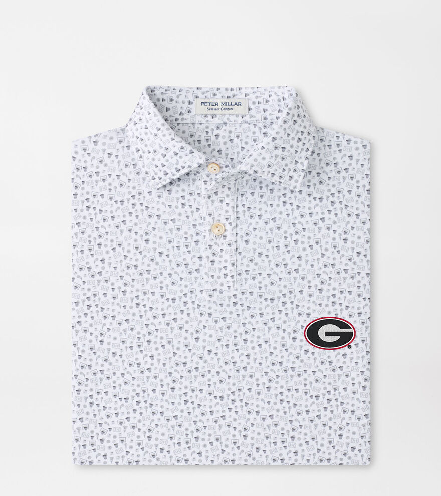 Georgia Buzzer Beater Youth Performance Jersey Polo image number 1